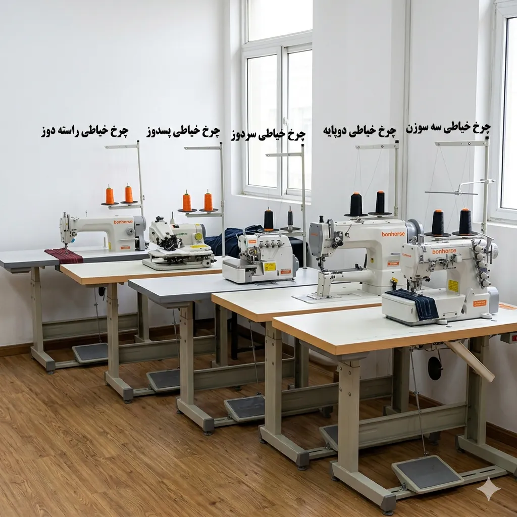 تفاوت چرخ خیاطی صنعتی با خانگی