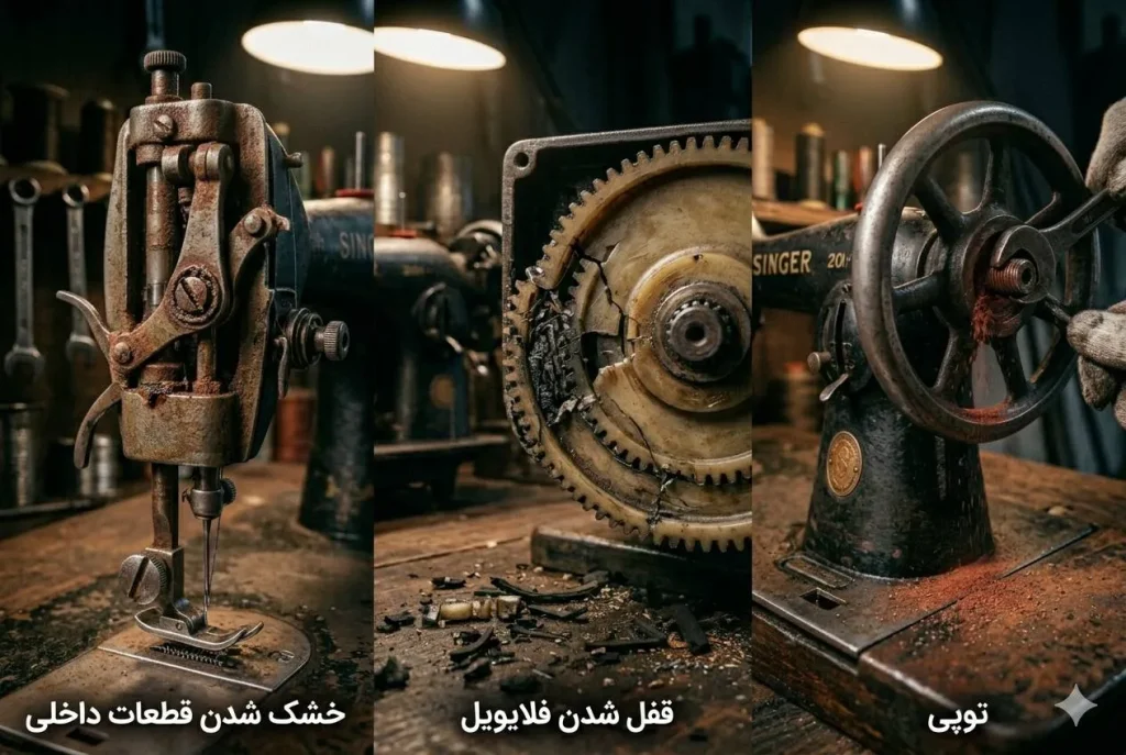 خرابی های چرخ خیاطی